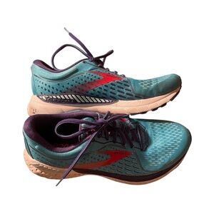 Brooks Womens Adrenaline 21 Guiderails DNA Loft Cushion Support Teal Blue 9